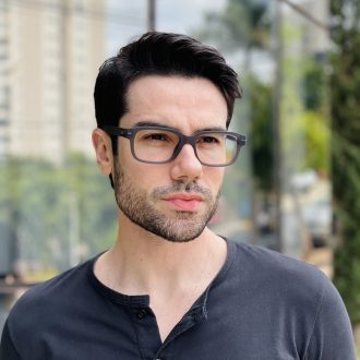 safine com br oculos de grau masculino retangular cinza caio 2 0 1