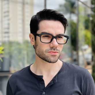 safine com br oculos de grau masculino retangular preto fosco caio 2 0 1