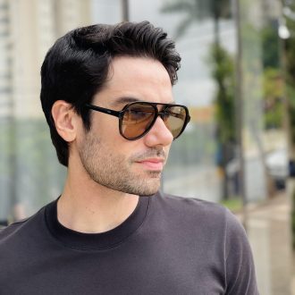 safine com br oculos de sol aviador masculino preto e marrom nicolas 1