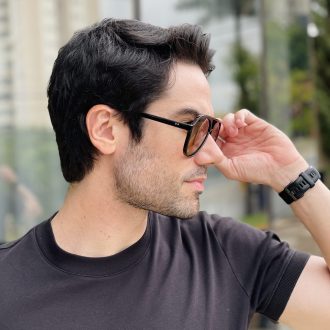 safine com br oculos de sol aviador masculino preto e marrom nicolas 2