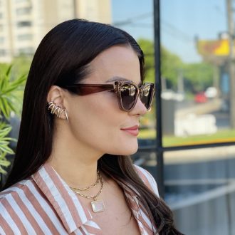 safine com br oculos de sol feminino gatinho marrom transparente clau 2