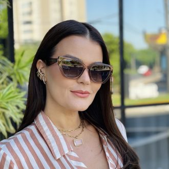 safine com br oculos de sol feminino gatinho marrom transparente clau 3