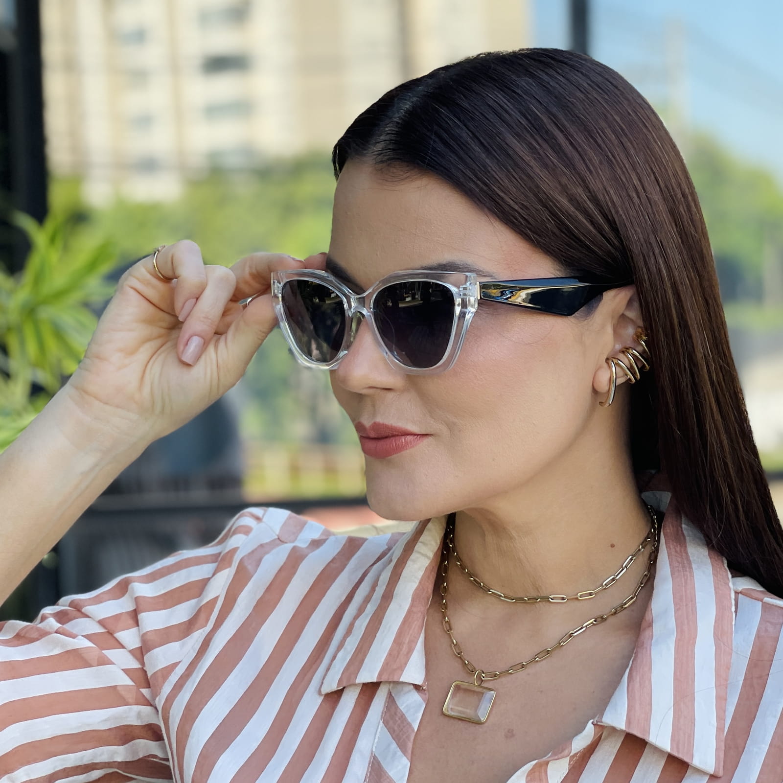 safine com br oculos de sol feminino gatinho transparente clau safine com br oculos de sol feminino gatinho transparente clau