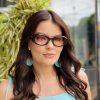 safine com br oculos de sol feminino oval marrom naomi 3
