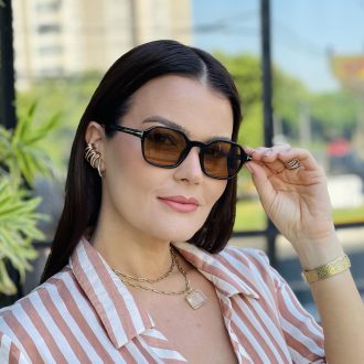 safine com br oculos de sol feminino quadrado preto e amarelo chiara 3