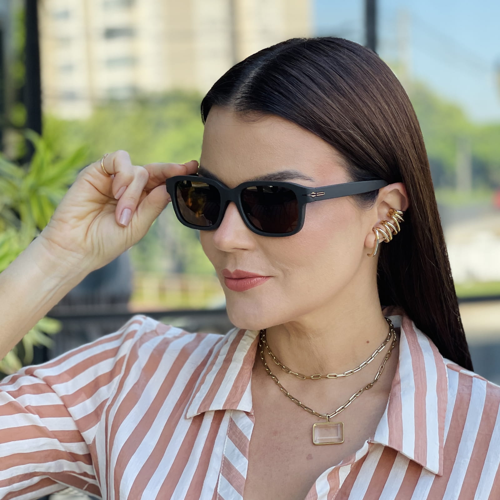 safine com br oculos de sol feminino retangular marrom jade safine com br oculos de sol feminino retangular marrom jade
