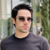safine com br oculos de sol masculino oval prata hugo