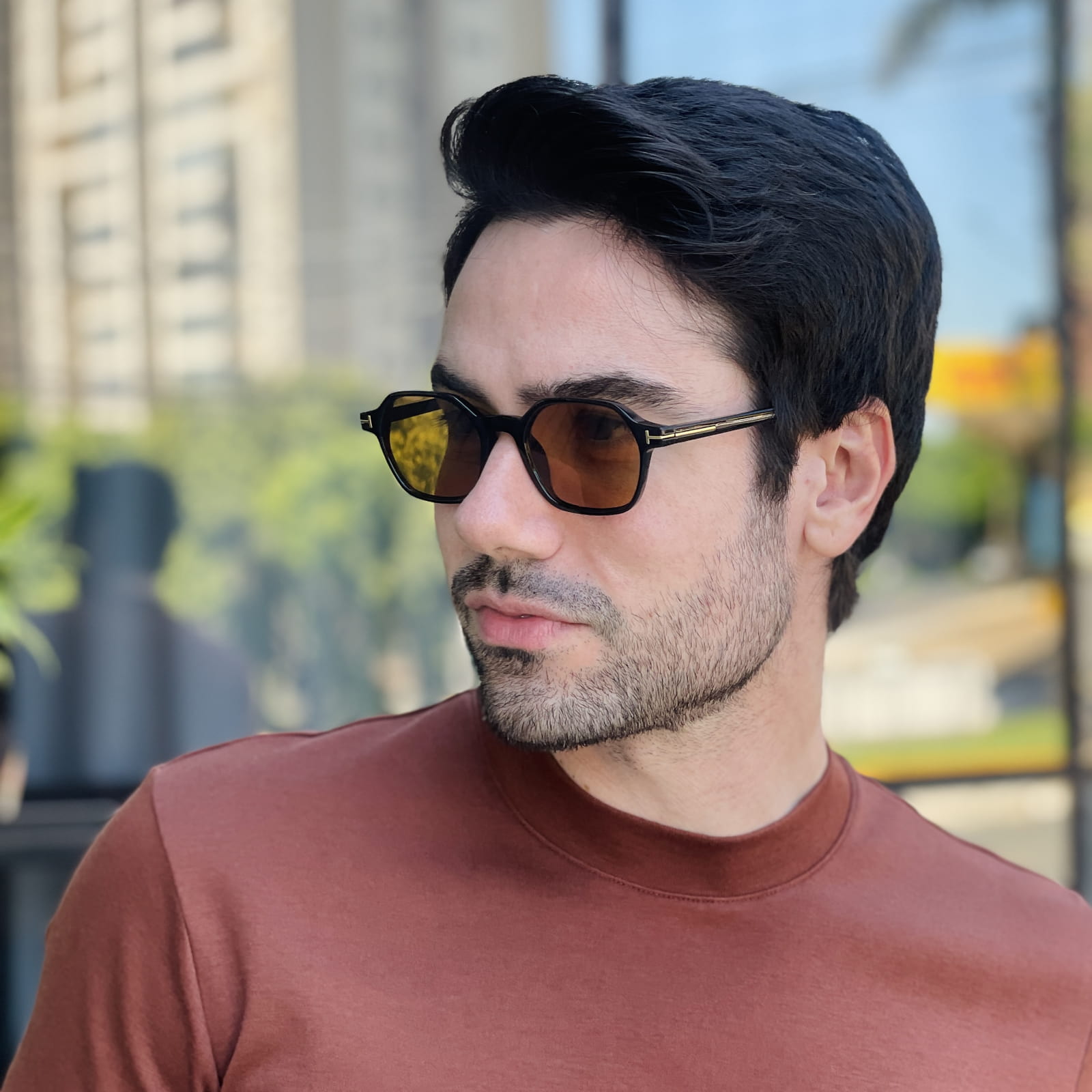 safine com br oculos de sol masculino quadrado preto e amarelo tom 3 safine com br oculos de sol masculino quadrado preto e amarelo tom 3