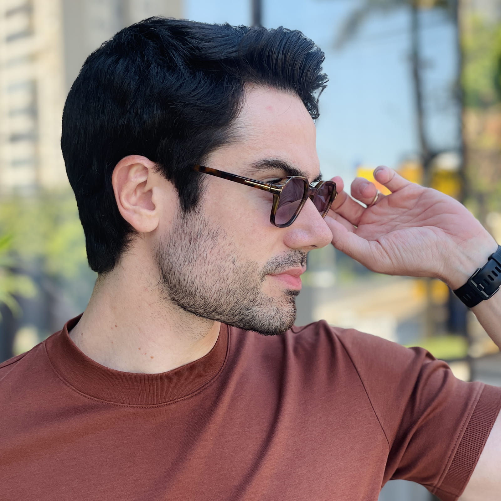 safine com br oculos de sol masculino quadrado rajado tom 2 safine com br oculos de sol masculino quadrado rajado tom 2