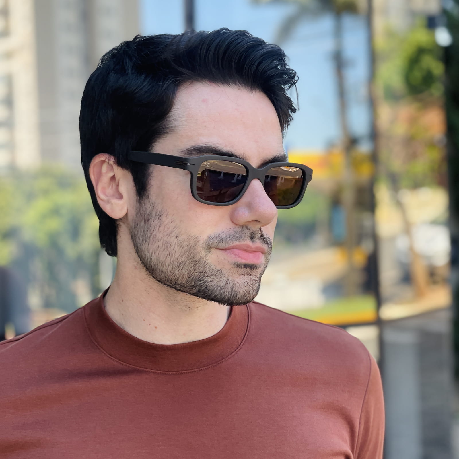 safine com br oculos de sol masculino retangular marrom fosco caio 1 safine com br oculos de sol masculino retangular marrom fosco caio 1