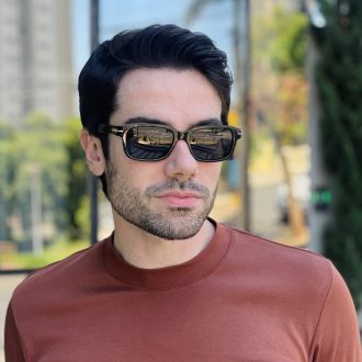 safine com br oculos de sol masculino retangular preto caio