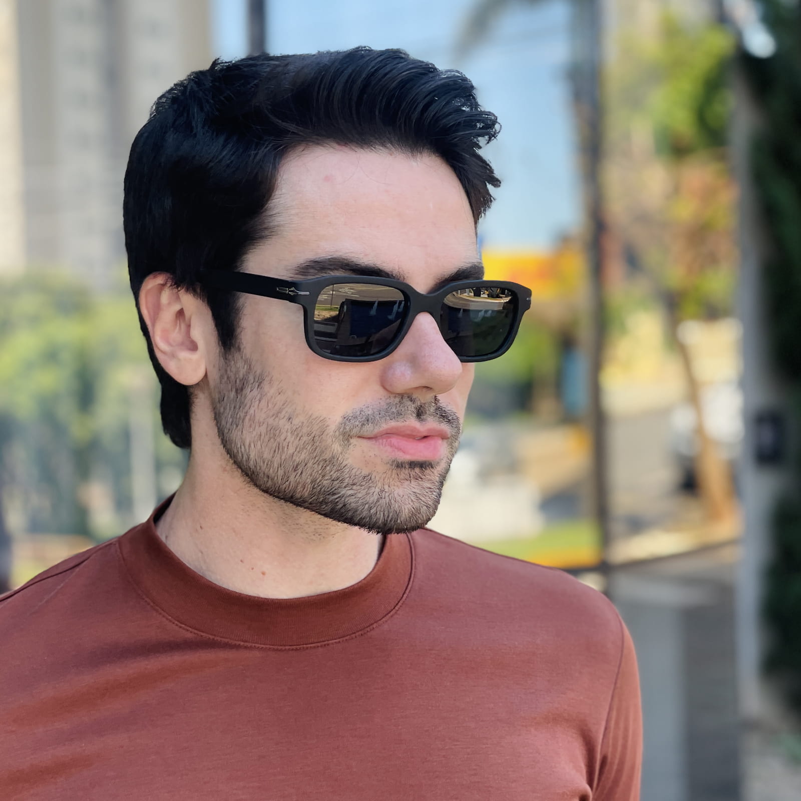safine com br oculos de sol masculino retangular preto fosco caio 1 safine com br oculos de sol masculino retangular preto fosco caio 1