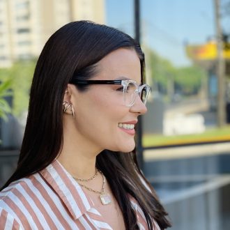 safine com br oculos feminino 2 em 1 clip on quadrado transparente helena 10